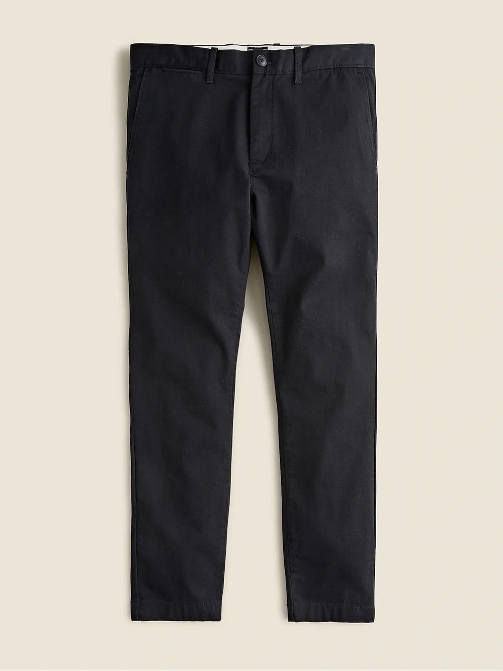 J. Crew 250 Skinny fit pant in Stretch Chino, 34x32, Black